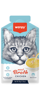 Wanpy Aliment Humide Chat Soupe de viande - Poulet 50 g